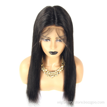 13*4 Wigs Human Hair Straight,Pre Plucked Straight Full Lace Wigs With Baby Hair,Brazilian Human Hair Bone Straight Wig